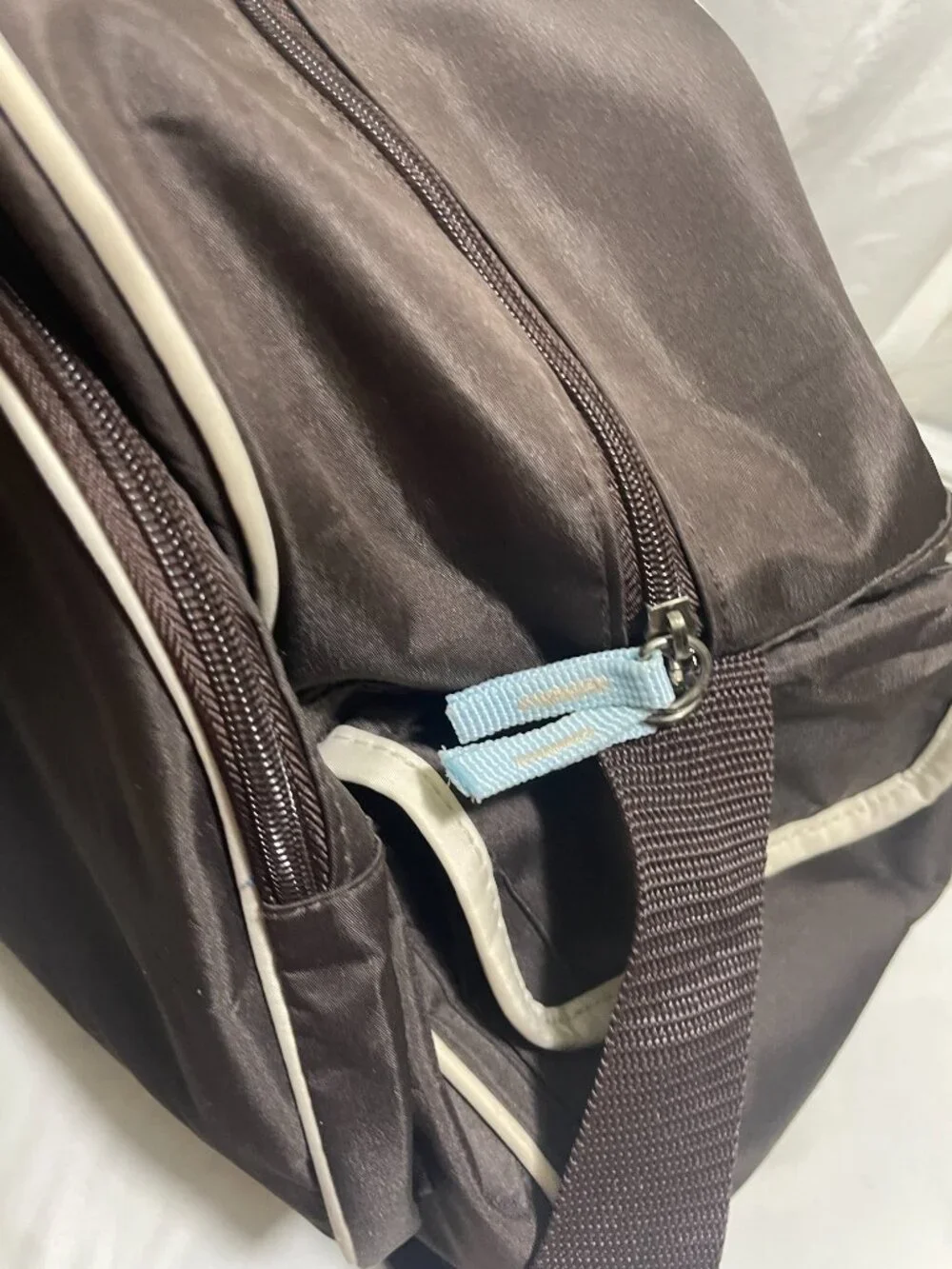 Perry Ellis Brown Overnight Travel Duffle Bag Weekender Carry On Shoulder Tote